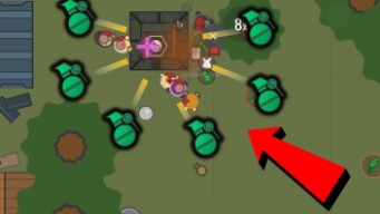 GRENADING ENEMY BASE in 50v50 | surviv.io