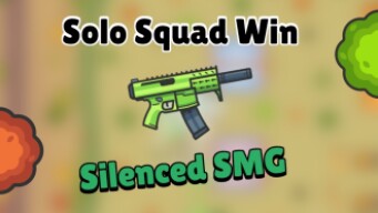 ZombsRoyale - Solo Squad Win With The Silenced SMG