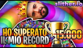 HO BATTUTO IL MIO RECORD, NON CI CREDO!!! - SLITHER.IO