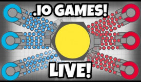 MG CLAN CRASHING .io SERVERS! - Come Play Diep.io Slither.io Agar.io LIVE With Me!