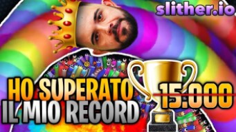 HO BATTUTO IL MIO RECORD, NON CI CREDO!!! - SLITHER.IO