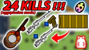 24 KILLS IN SOLO VS SQUADS IN THE NEW EGGSPLOSION MODE ! | SURVIV.IO