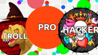 PRO vs TROLL vs HACKER in Agma.io ( Game Like Agar.io )