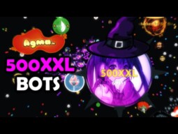 Agma.io || 500 XXL Bots - Legendary Gameplay!