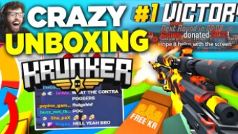 the EASIEST Krunker.io UNBOXING and Sidney did WHAT?! (Free KR + CONTRABAND!?)