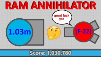 Diep.io | 1.03M Ram Annihilator - Witch-hunters Wished Me Luck?!