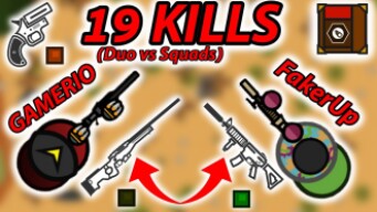 19 KILLS IN DUO VS SQUADS WITH FAKERUP | SURVIV.IO
