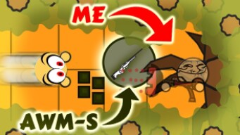 NEW SECRET DESERT *TRAP* IN SURVIV.IO! AWM-S BAIT | Surviv io Funny Moments (bet you wont laugh)