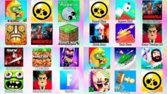Minecraft,Scary Teacher,Ice Cream 2,Fortnite,HorrorFild,Brawl Stars,Mope io,Zombie Tsunami Games