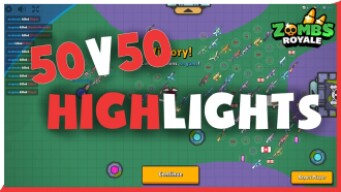 50v50 Highlights ft. UnlegendaryNoob and Chronic - ZombsRoyale.io