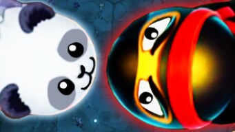 Little Big Snake - Black Ninja Warrior Snake  // Slither.io in COOL!