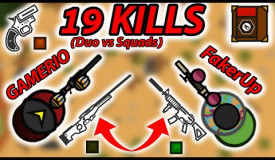 19 KILLS IN DUO VS SQUADS WITH FAKERUP | SURVIV.IO