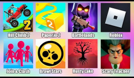 Scary Teacher 3D, Roblox,Brawl Stars,Hill Climb 2,Paper io 2,Battlelands,Join and Clash Mobile Games