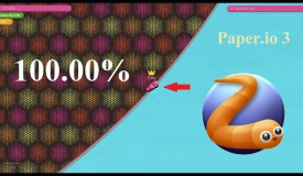 Paper.io 3 Map Control: 100.00% [Epic Slither]