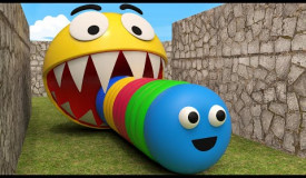 Slither.io vs Pacman and Pokemon in real life