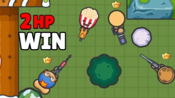 ZombsRoyale - Super Close 2HP Win