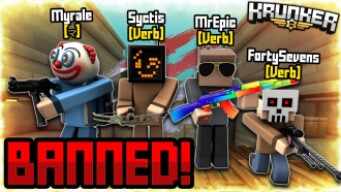 we went against the best krunker team and got BANNED!