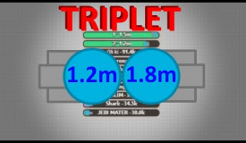 Diep.io | 1.23M & 1.84M Triplet - Amazing Triplet Duo In 4TDM!