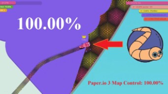 Paper.io 3 Map Control: 100.00% [The Master of Paper.io 3]