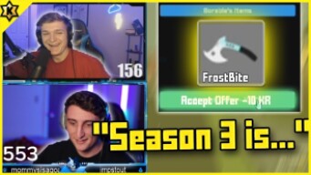 RAIN SONG gets the *RAREST* KNIFE *FROSTBITE* + Season 3 Teasers - Krunkerio Top Twitch Clips