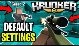PLAYING Krunker.io with the DEFAULT SETTINGS