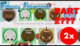 I got GOLDEN EAGLE/WHITE RHINO TWICE!!!Mope.io insane momments/trolling/funny momments