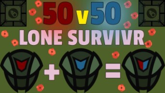 PLAYING AS LONE SURVIVR IN 50v50!! PRO GAMEPLAY | surviv.io