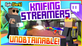 KNIFING Streamers With Coroller (UNOBTAINABLE!) - Krunker.io