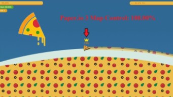 Paper.io 3 Map Control: 100.00% [Pizza]