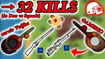 +32 KILLS IN DUO VS SQUADS WITH SURVIV VULFKA ! | SURVIV.IO