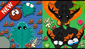 Mope.io Sea Monster Killed King Crab and See monster In Arena // Black Dragon Arenas