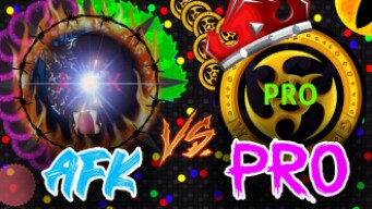 PRO vs AFK?! 100XXL BOTS?! Agma.io