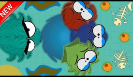 Mope.io Funny Sea monster Troll The whole ocean//Road To 1k