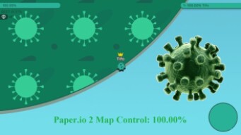 Paper.io 2 Map Control: 100.00% [Virus]