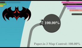 Paper.io 3 Map Control: 100.00% [Epic Bat]