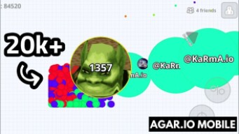 TROLLING MODE + 20k MASS IN THE CORNER + 20 AFK PIECES ( AGARIO MOBILE )