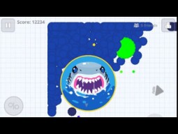 Agar.io SHARK ATTACK | MERGING IN MASS PILE