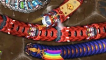 LITTLE BIG SNAKE.IO World Biggest worms Trap Party Ever - Littlebigsnakeio Epic Moment Gameplay 2020