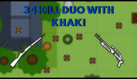 34 KILL DUO WITH KHAKI | SURVIV.IO PRO GAMEPLAY