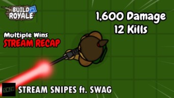 Stream Snipes ft. Eliminating Swag || BuildRoyale.io Stream Recap