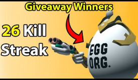 Giveaway Winners + 26 Kill Streak! | Shell Shockers