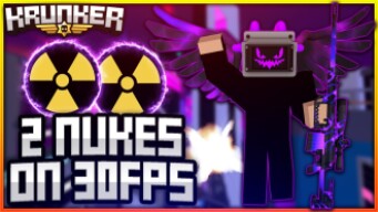 I got *TWO NUKES* on 30 FPS!!! - Krunker.io