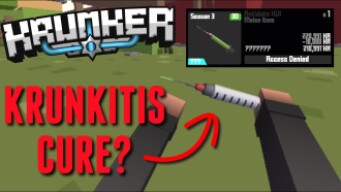 Can you get the *NEW* Antidote XVI and CURE KRUNKITIS?! (Krunker)