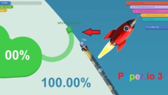 Paper.io 3 Map Control: 100.00% [Spacecraft]