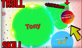 Agma.io Tony Amazing Skills + Funny Moments (TROLL)