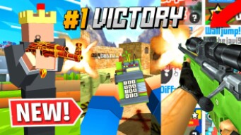 Krunker.io but it's Counter-Strike & Minecraft (you won't believe it)