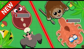 Mope.io Vulture Kills T-Rex & BigFoot Kills Scorpion In Arena