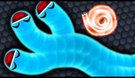 Slither.io A.I. 1 Amazing Monster Snake vs Hacker Tiny Snakes Epic Slitherio Gameplay (WormsZone.io)