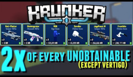 I Got 2x of Every UNOBTAINABLE in Krunker (Inventory Showcase)