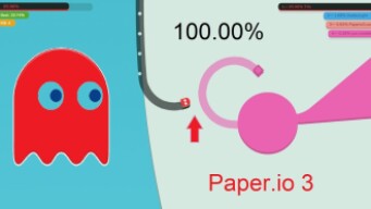Paper.io 3 Map Control: 100.00% [KING of Paper.io]